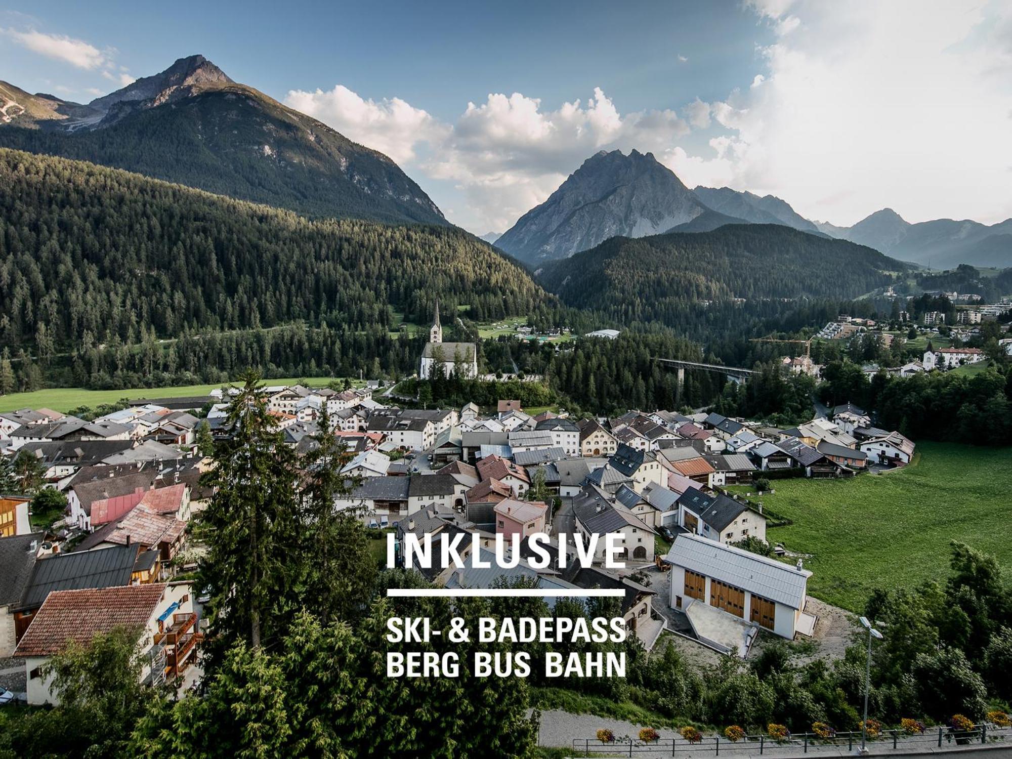 Hotel Belvedere Scuol Exteriör bild